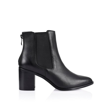 Limited Time Offer Laurah Chelsea Ankle Boots - Black Leather