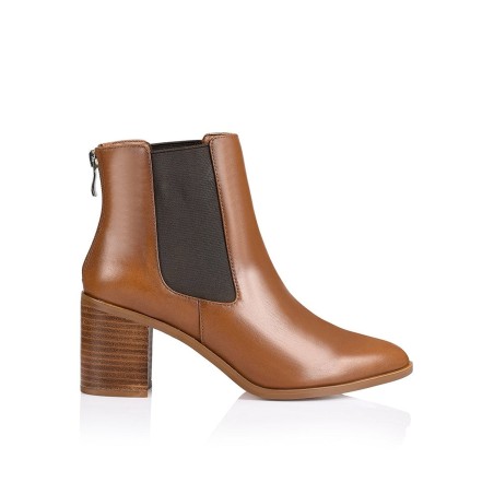 Limited Time Offer Laurah Chelsea Ankle Boots - Tan Leather Hot New Item