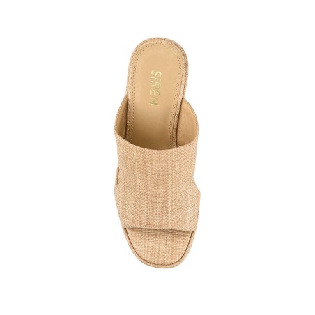 Limited Time Offer Milky Platform Sandals - Natural Raffia Ready for Shipment