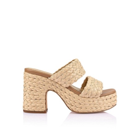 Limited Time Offer Mingus Platform Mules - Natural Raffia On Hand Now