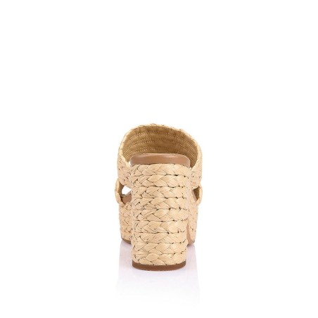 Limited Time Offer Mingus Platform Mules - Natural Raffia On Hand Now