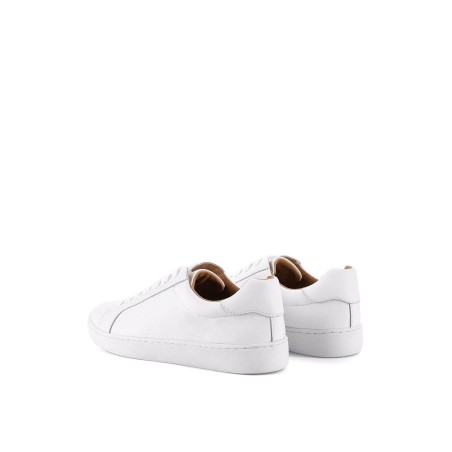 Limited Time Offer Monarch Leather Sneaker - White Leather Fresh Release