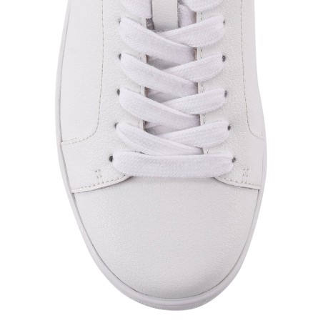 Limited Time Offer Monarch Leather Sneaker - White / Grey Leather Limited Stock