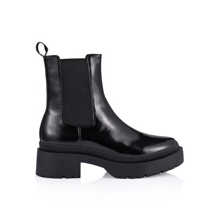 Limited Time Offer Orielly Combat Chunky Boots - Black Box Kid Leather