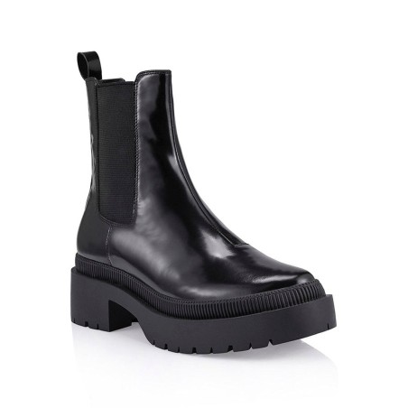 Limited Time Offer Orielly Combat Chunky Boots - Black Box Kid Leather