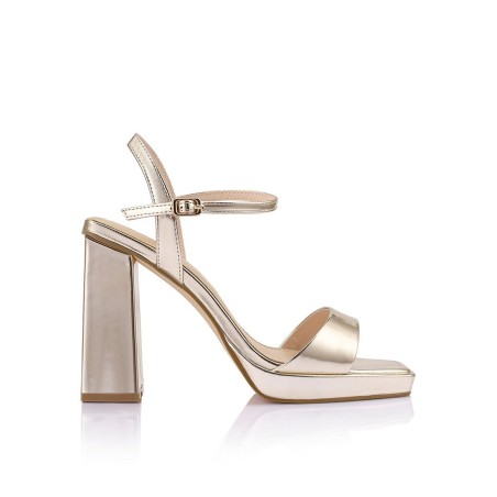 Limited Time Offer Paulie Platform Heeled Sandals - Gold Just In