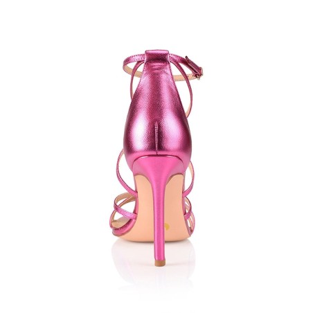 Limited Time Offer Danger Stiletto Heels - Hot Pink Metallic