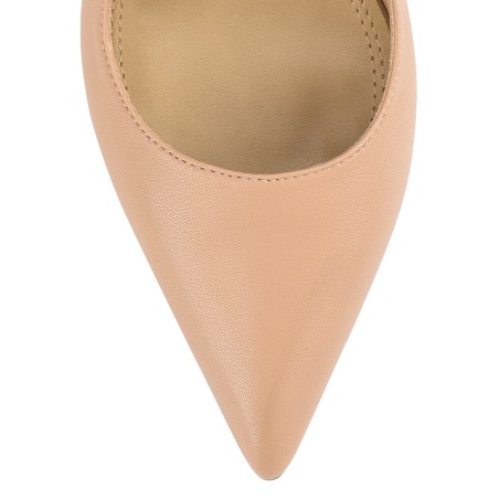 Limited Time Offer Cipriani Stiletto Pump - Almond Leather New Collection