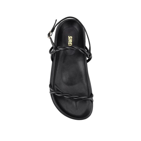 Limited Time Offer Rebekha Footbed Sandals - Black Leather Available Now