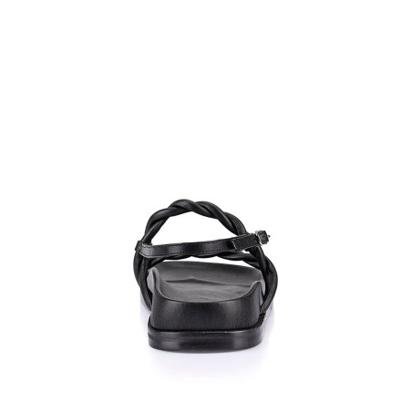 Limited Time Offer Rebekha Footbed Sandals - Black Leather Available Now