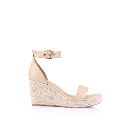 Limited Time Offer Reign II Wedge Sandals - Nude Leather New Stock