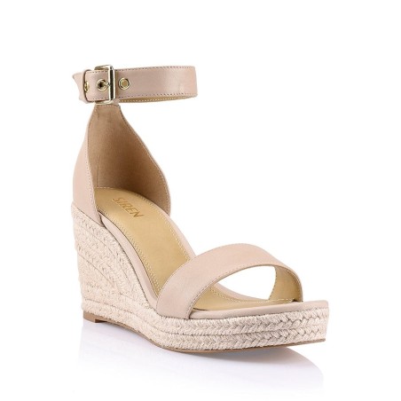 Limited Time Offer Reign II Wedge Sandals - Nude Leather New Stock