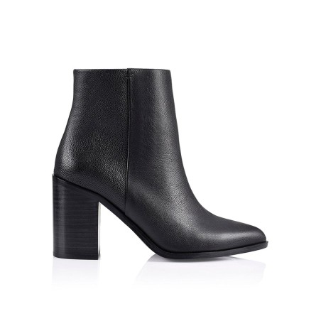 Limited Time Offer Ria Ankle Boots - Black Leather On Hand Now