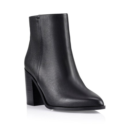 Limited Time Offer Ria Ankle Boots - Black Leather On Hand Now