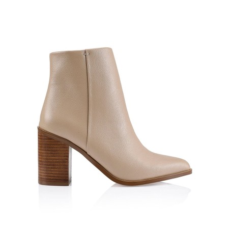 Limited Time Offer Ria Ankle Boots - Nude Leather Limited Stock