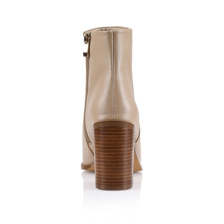 Limited Time Offer Ria Ankle Boots - Nude Leather Limited Stock