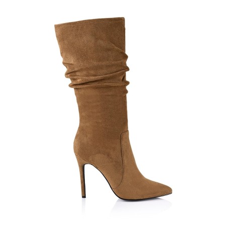 Limited Time Offer Sage Knee High Boots - Coffee Micro New Collection