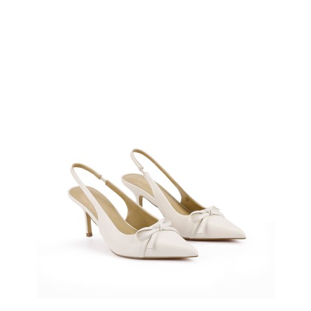 Limited Time Offer Singh Slingback Heels - Chalk Leather New Release