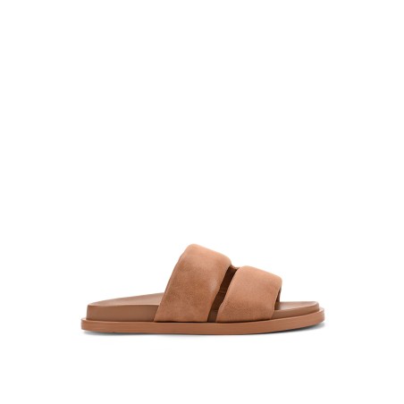 Limited Time Offer Lacey Footbed Sandals - Tan Leather Available for Immediate Shipping