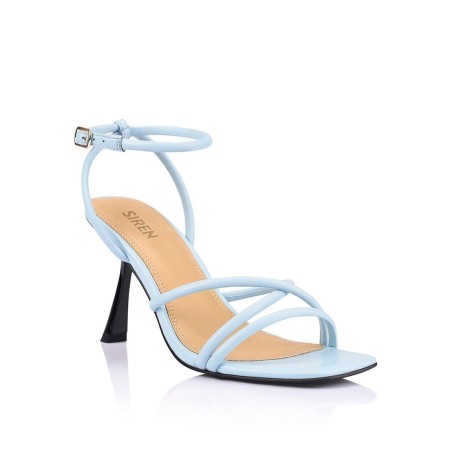 Limited Time Offer Spruce Heeled Sandals - Pale Blue Leather Immediate Availability