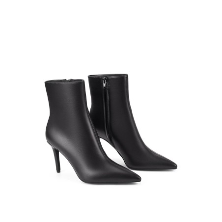 Limited Time Offer Wisp Ankle Boots - Black Leather