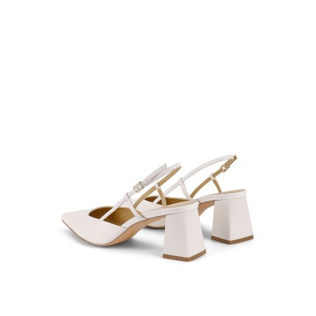 Limited Time Offer Yasmine Slingback Heels - Chalk Leather Fresh Release